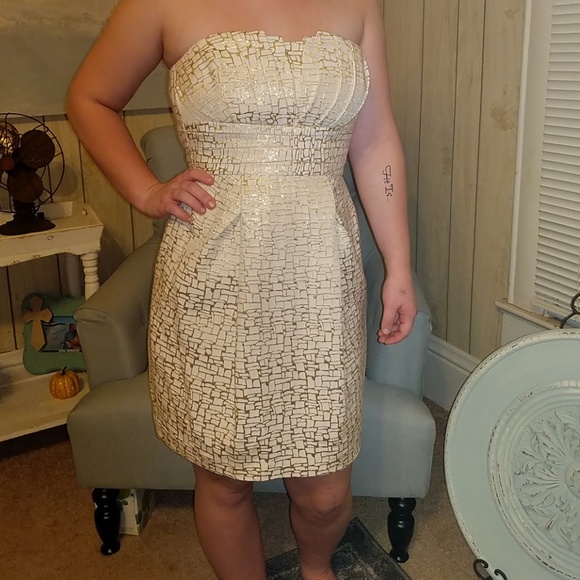 Metallic cocktail/party dress - Picture 2 of 4